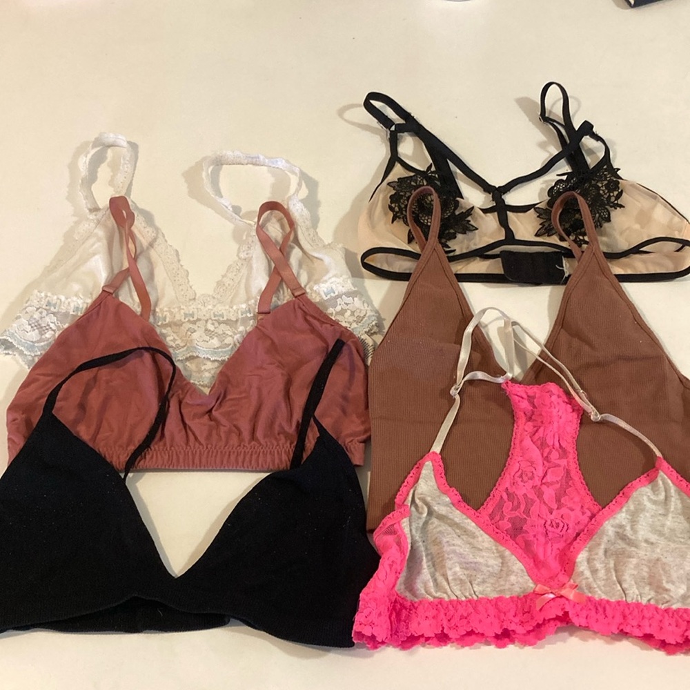 Bundle lot of 6 bralettes